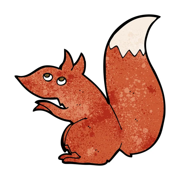 Dessin animé écureuil roux — Image vectorielle