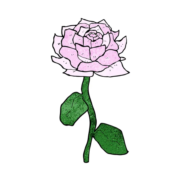 Rosa de dibujos animados — Vector de stock