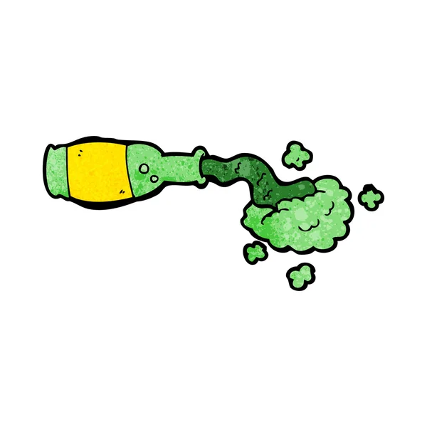 Karikatur verschüttete grünen Trank — Stockvektor