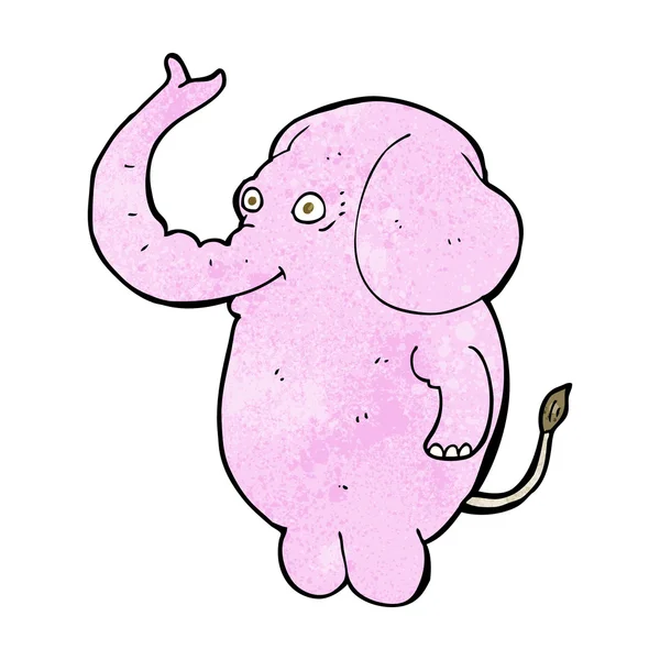 Dessin animé éléphant drôle — Image vectorielle