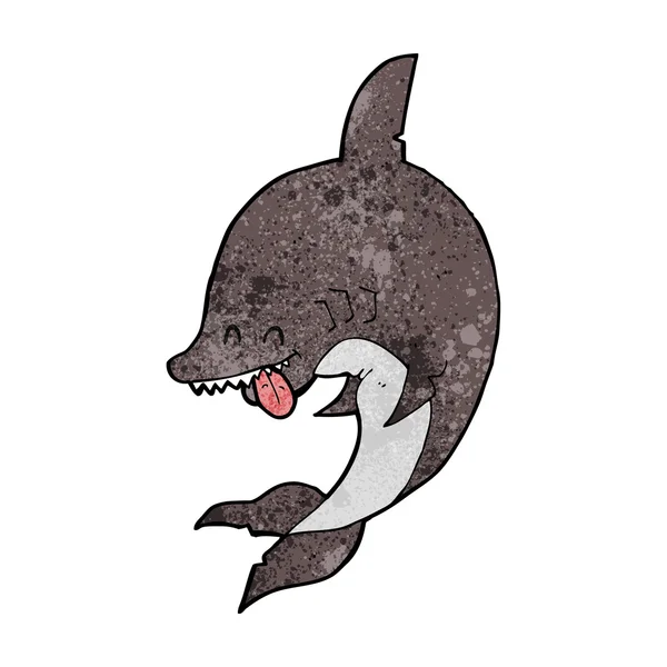 Divertido tiburón de dibujos animados — Archivo Imágenes Vectoriales