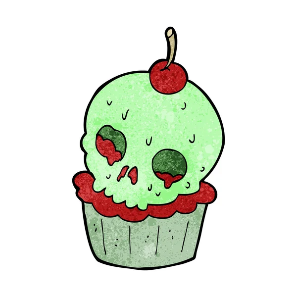 Cartoon-Halloween-Tasse Kuchen — Stockvektor