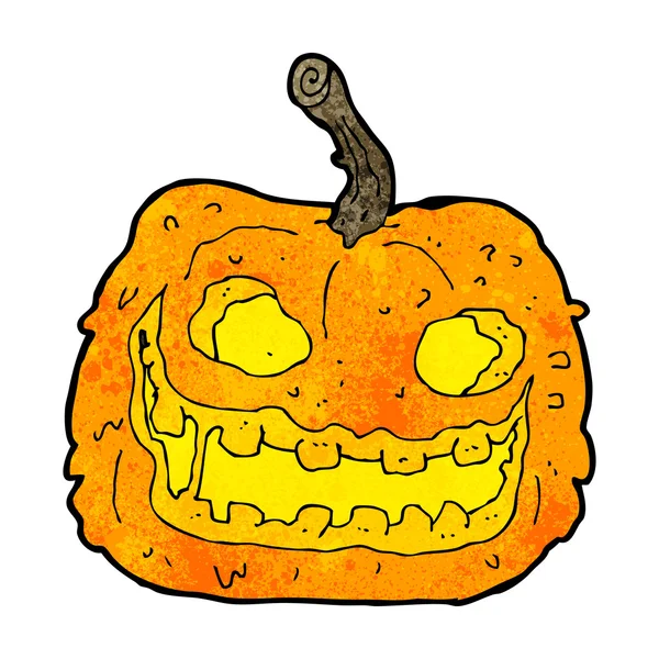 Cartoon spooky pumpa — Stock vektor