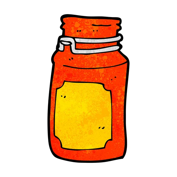 Tarro de cocina de dibujos animados — Vector de stock