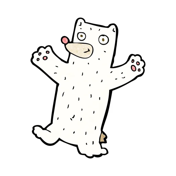 Dibujos animados oso polar — Vector de stock