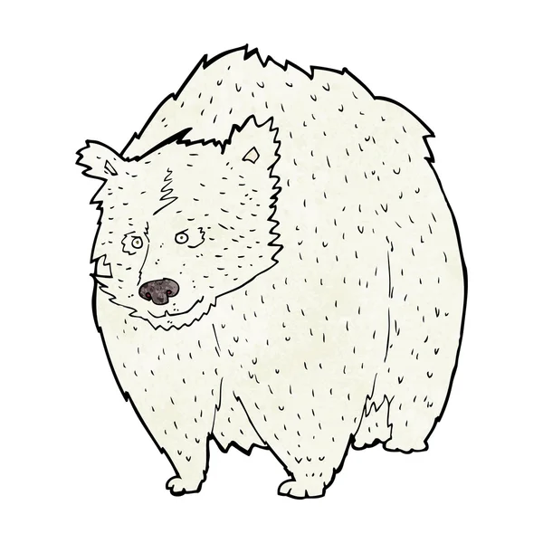 Enorme urso polar desenhos animados — Vetor de Stock