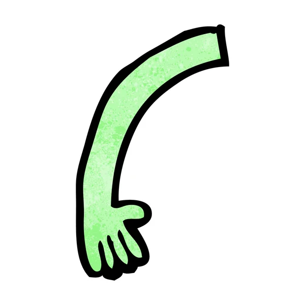 Kreslený monstrum rameno — Stockový vektor