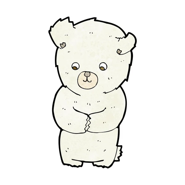 सुंदर कार्टून ध्रुवीय भालू — स्टॉक वेक्टर