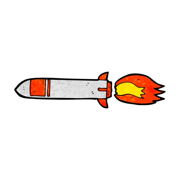 Missile de bande dessinée — Image vectorielle