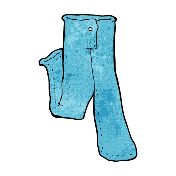 Par de dibujos animados de jeans — Vector de stock