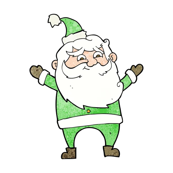 Cartoon happy santa claus — Stock Vector