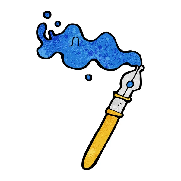 Cartoon fountain pen — Stock Vector