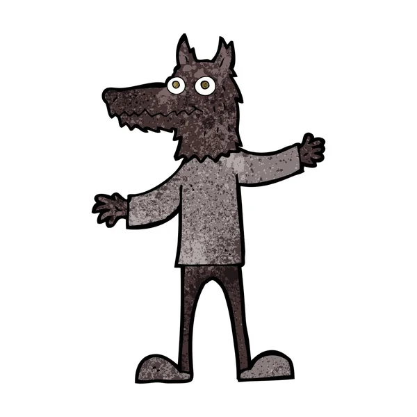 Hombre lobo de dibujos animados — Archivo Imágenes Vectoriales