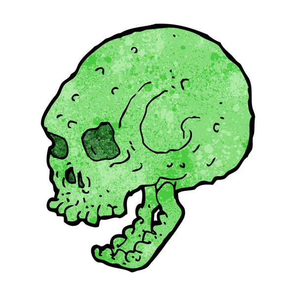 Calavera espeluznante de dibujos animados — Archivo Imágenes Vectoriales