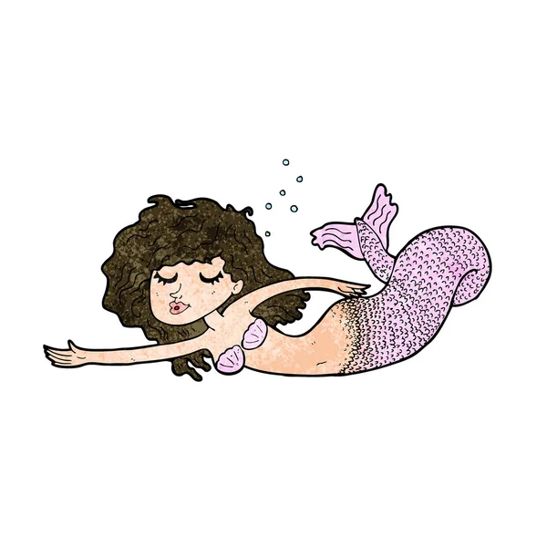 Cartoon sirène — Image vectorielle