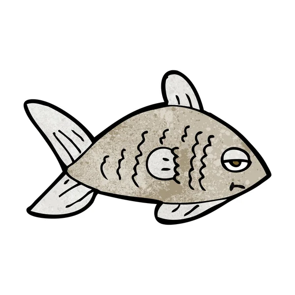 Desene animate amuzant pește — Vector de stoc