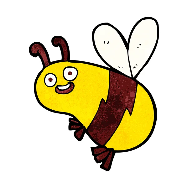 Divertida abeja de dibujos animados — Vector de stock