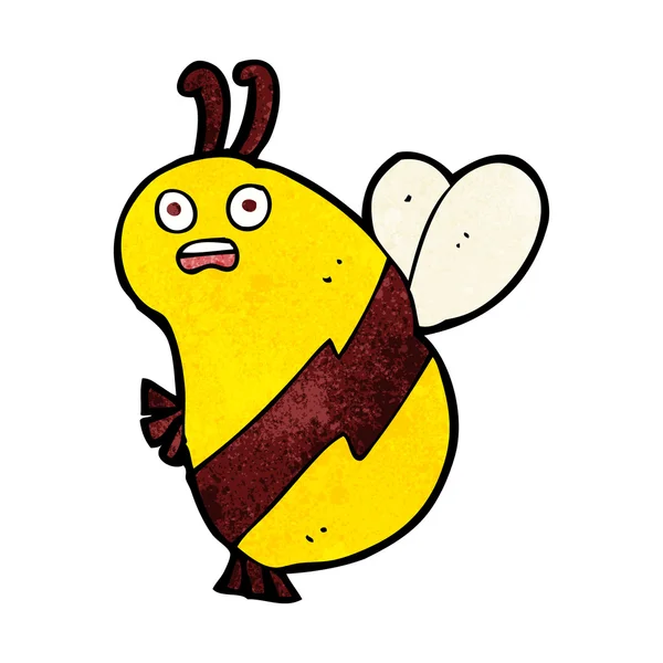 Drôle dessin animé abeille — Image vectorielle