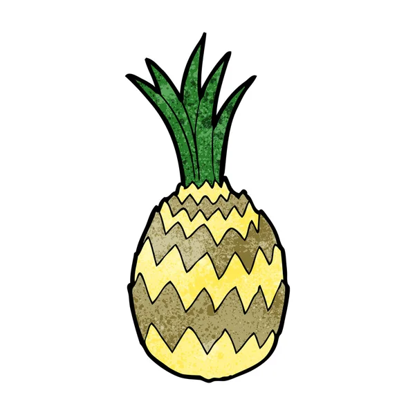 Kreslený ananas — Stockový vektor