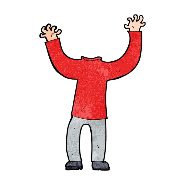 Cuerpo sin cabeza de dibujos animados — Vector de stock
