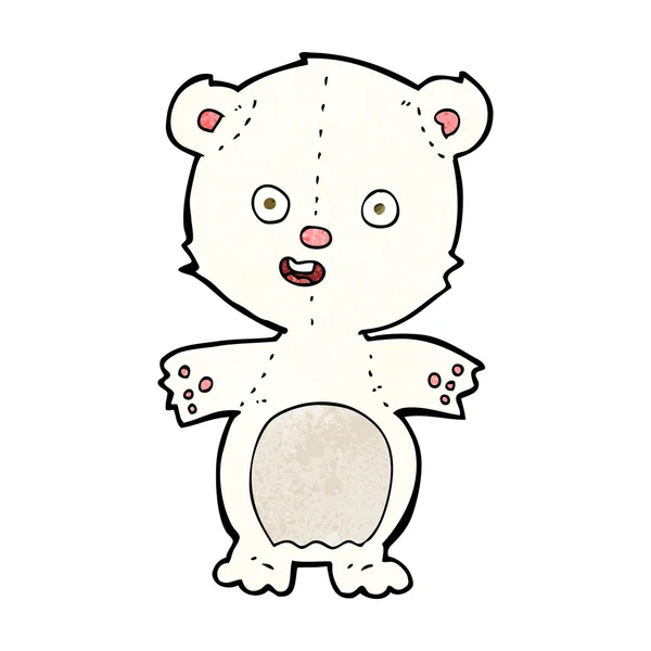 Mignon ours polaire dessin animé — Image vectorielle
