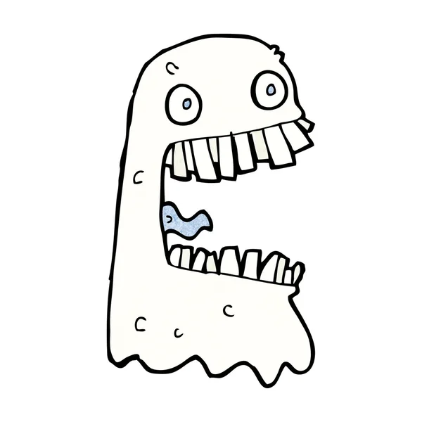 Cartoon gross ghost — Stock Vector