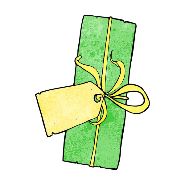 Dessin animé cadeau de Noël — Image vectorielle