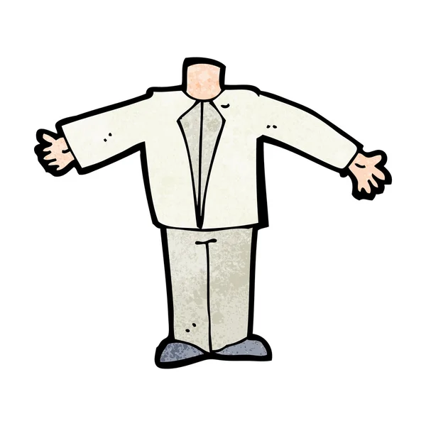 スーツ姿の漫画体(漫画を混ぜ合わせたり自分の写真を追加したり) — ストックベクタ