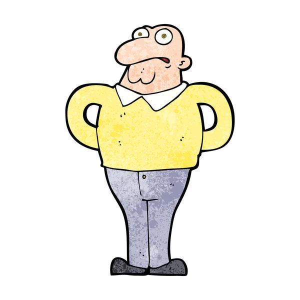 Cartoon bezorgd man — Stockvector