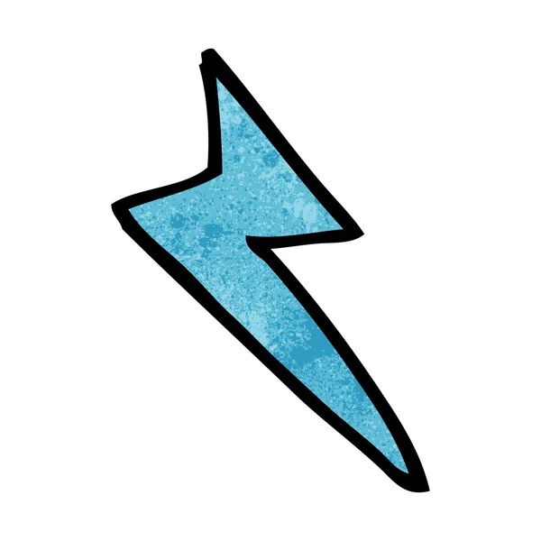 Cartoon lightning bolt symbol — Stock Vector