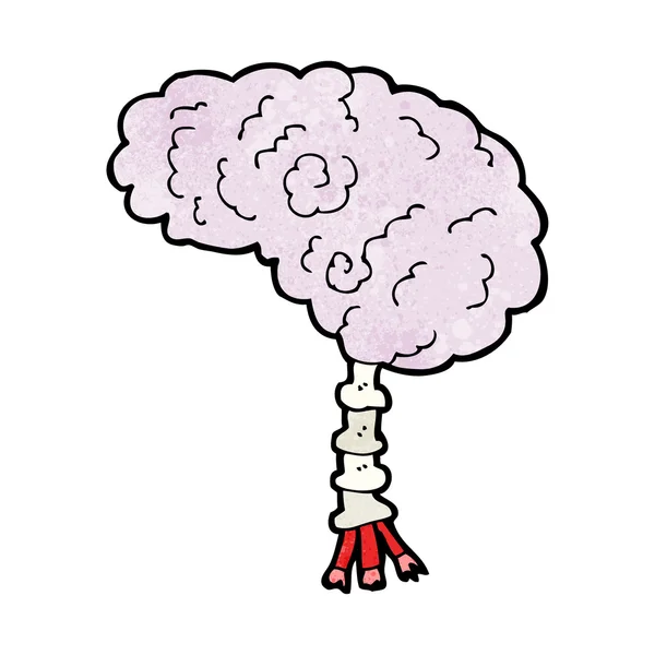 Karikatür beyin — Stok Vektör