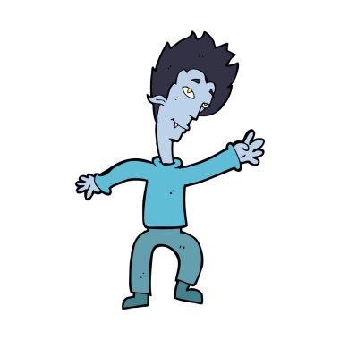 Halloween vampire cartoon