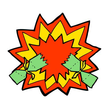 karikatür Noel fişeği