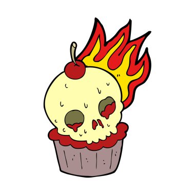 Cadılar Bayramı kek cartoon