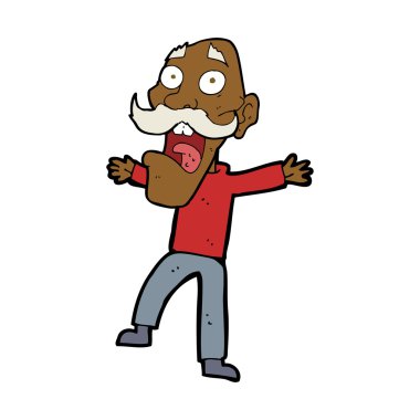 Çizgi film yaşlı adamı şok etti.