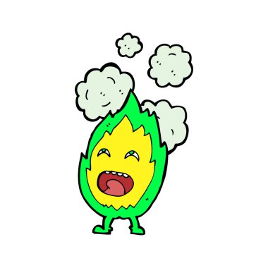 çizgi film alev karakteri