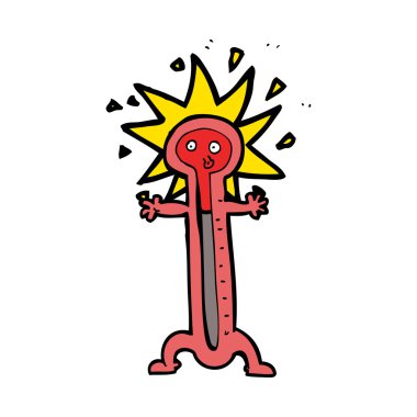 karikatür termometre