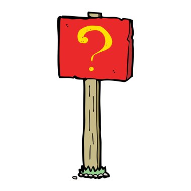 çizgi film soru işareti iletisi