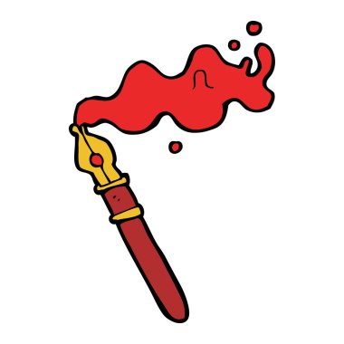 karikatür dolma kalem