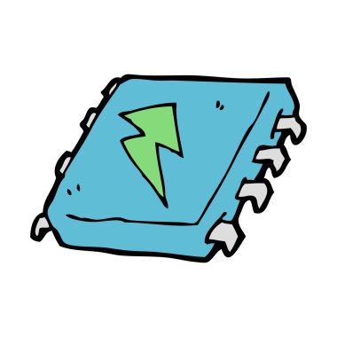 karikatür bilgisayar çipi