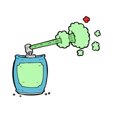 çizgi film sprey sprey kutusu