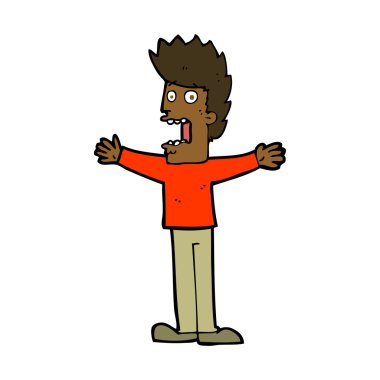 dehşete adam çizgi film