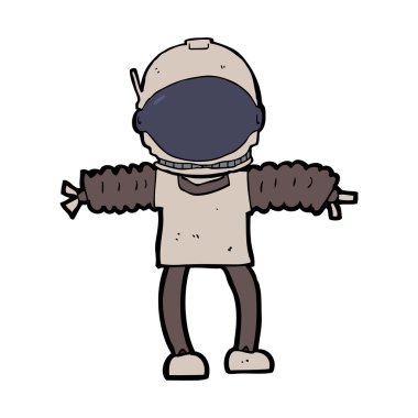 karikatür astronot
