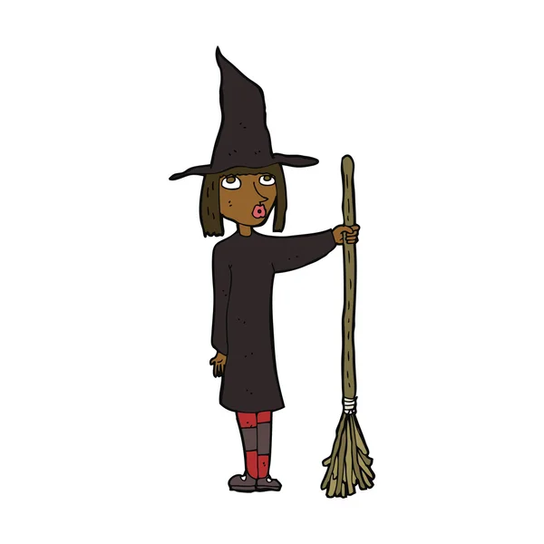 Cartoon witch — Stock Vector