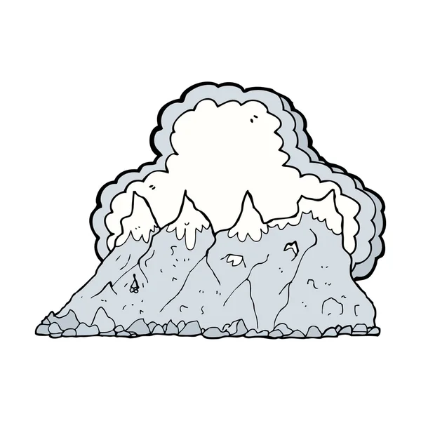 Cartoon mountain range — Stock Vector