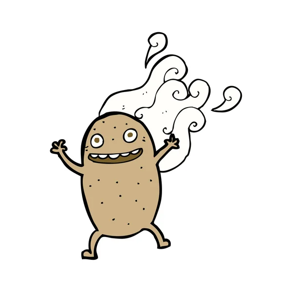Cartoon happy potatis — Stock vektor