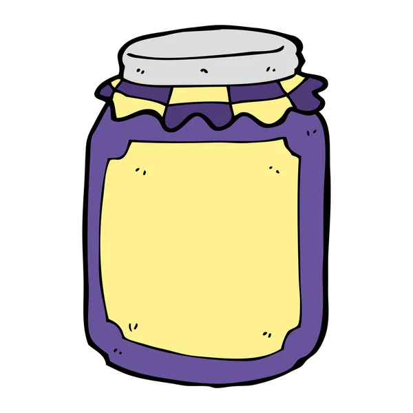 Kreslená sklenice marmelády — Stockový vektor