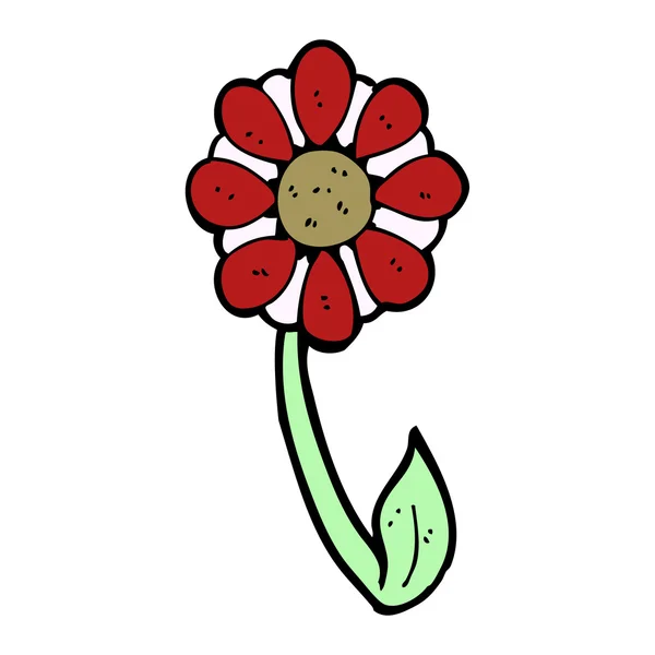 Flor de dibujos animados — Vector de stock