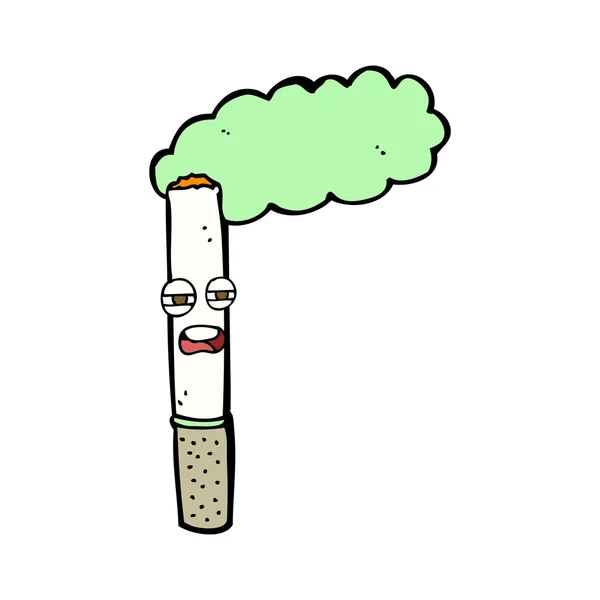 Karikatür mutlu Sigara — Stok Vektör