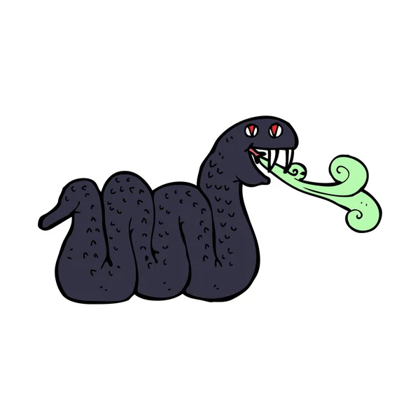 Serpiente de dibujos animados — Vector de stock